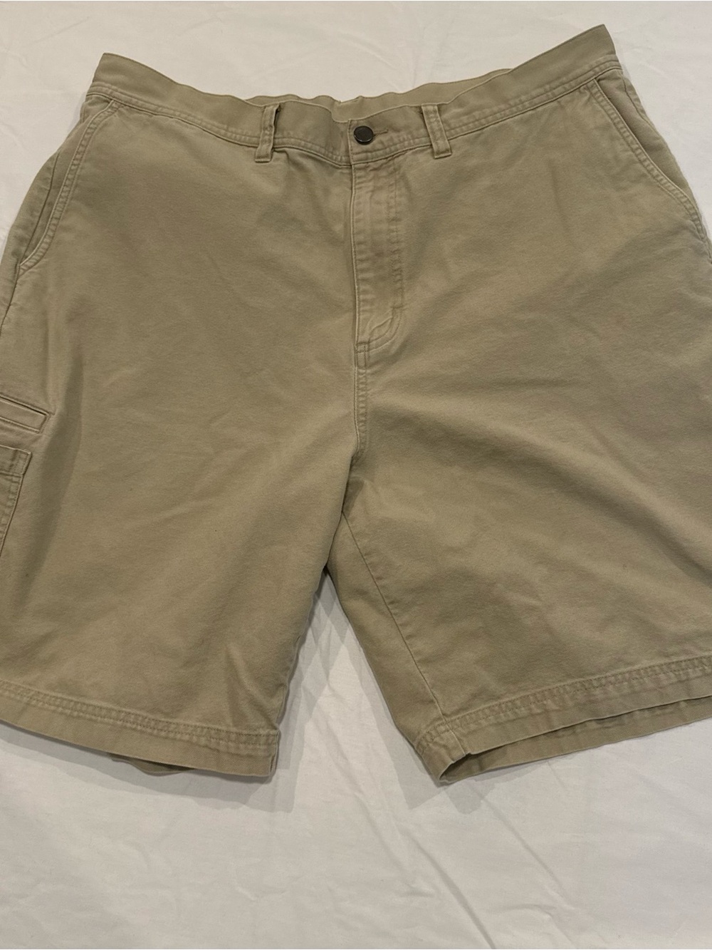 Vtg Patagonia Stand Up Utility Duck Shorts Mens 38 Khaki Canvas Hiking Cotton